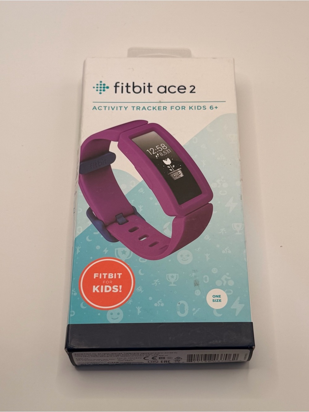 Fitbit Ace 2, Purple, Kids Smart Watch, New